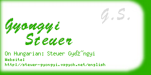 gyongyi steuer business card